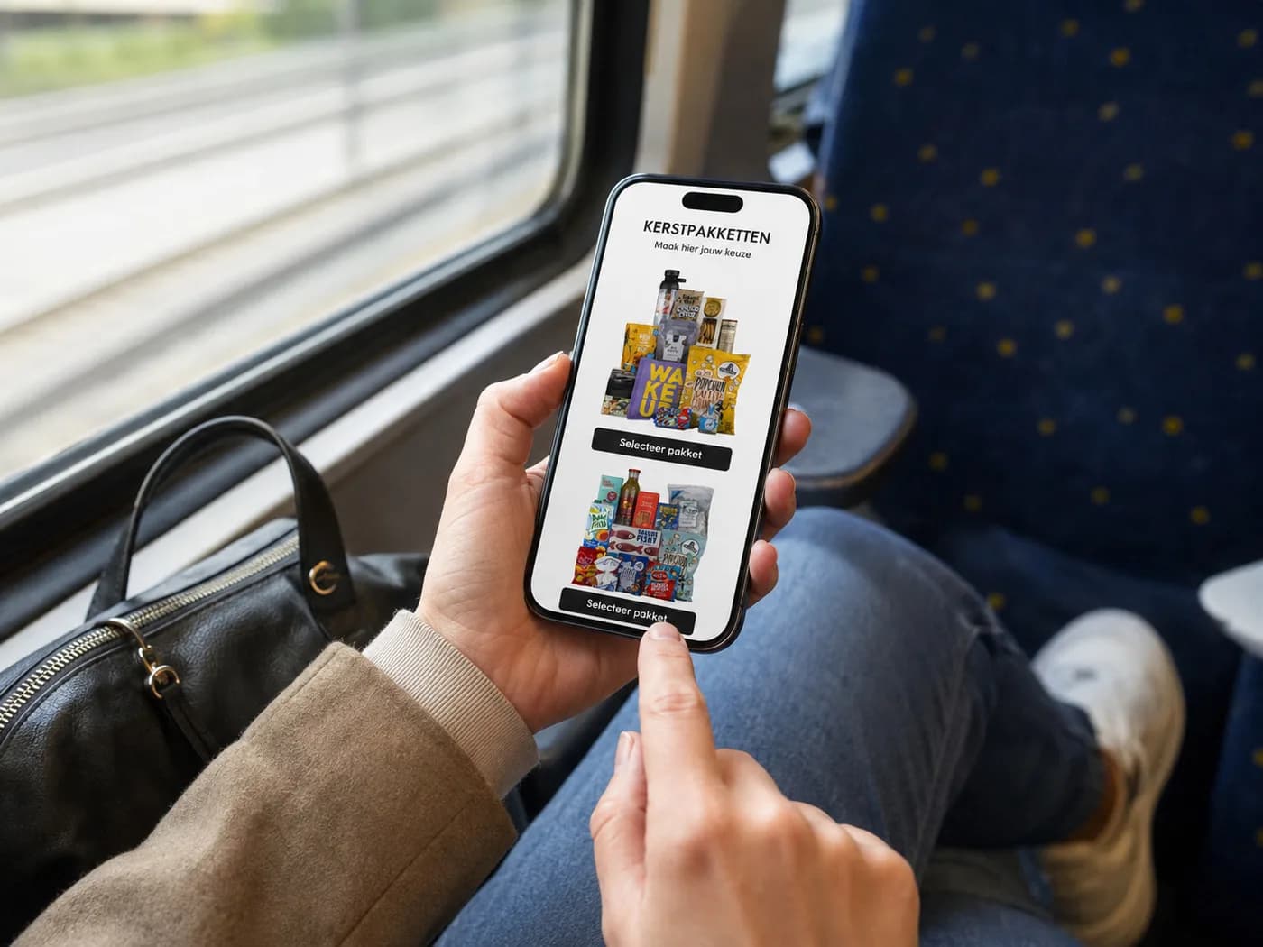 Online keuzeconcept voor een eigen keuze kerstpakket