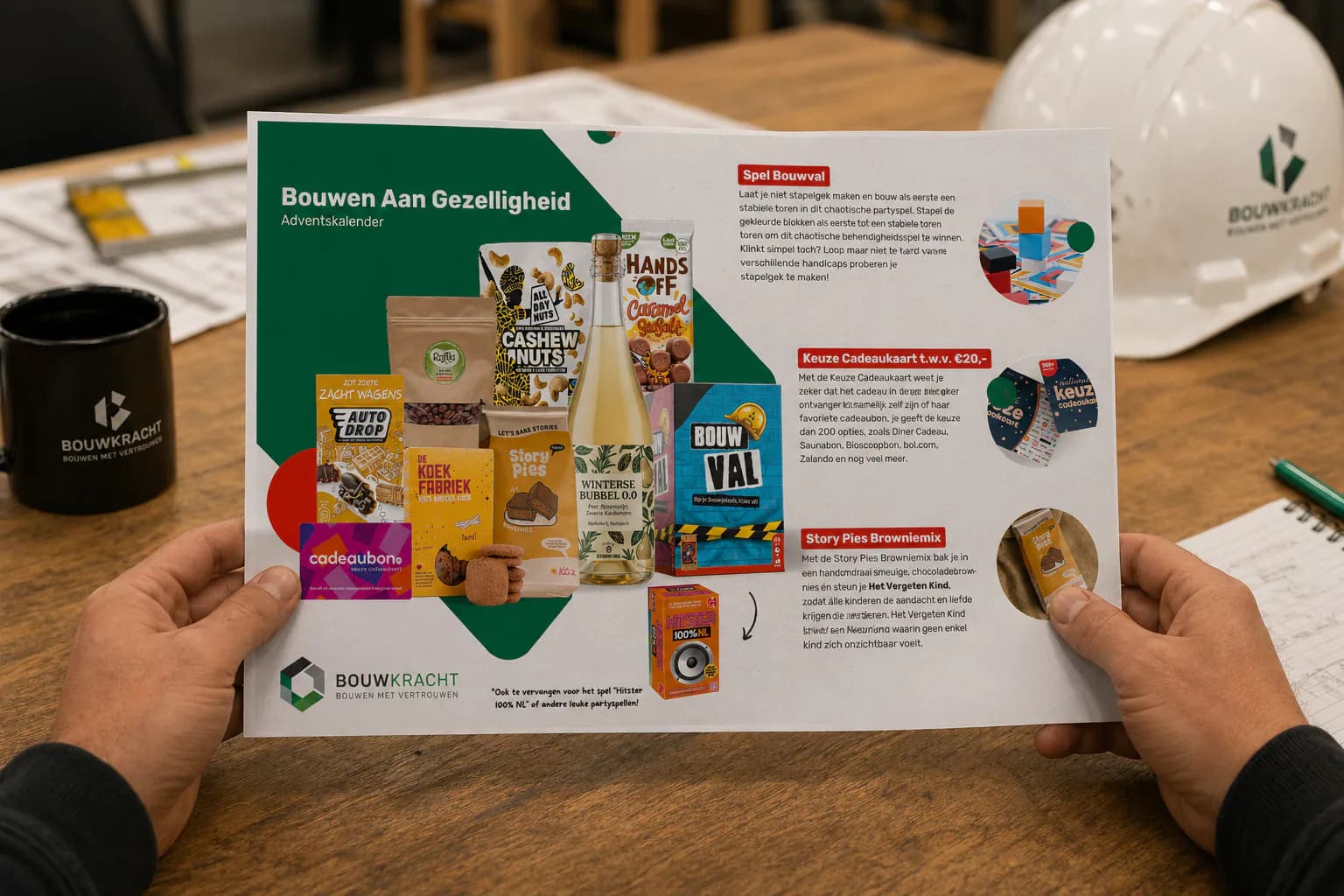 Wat is een kerstpakket op maat? Voorbeeld van een kerstpakket op maat met concrete producten en opbouw