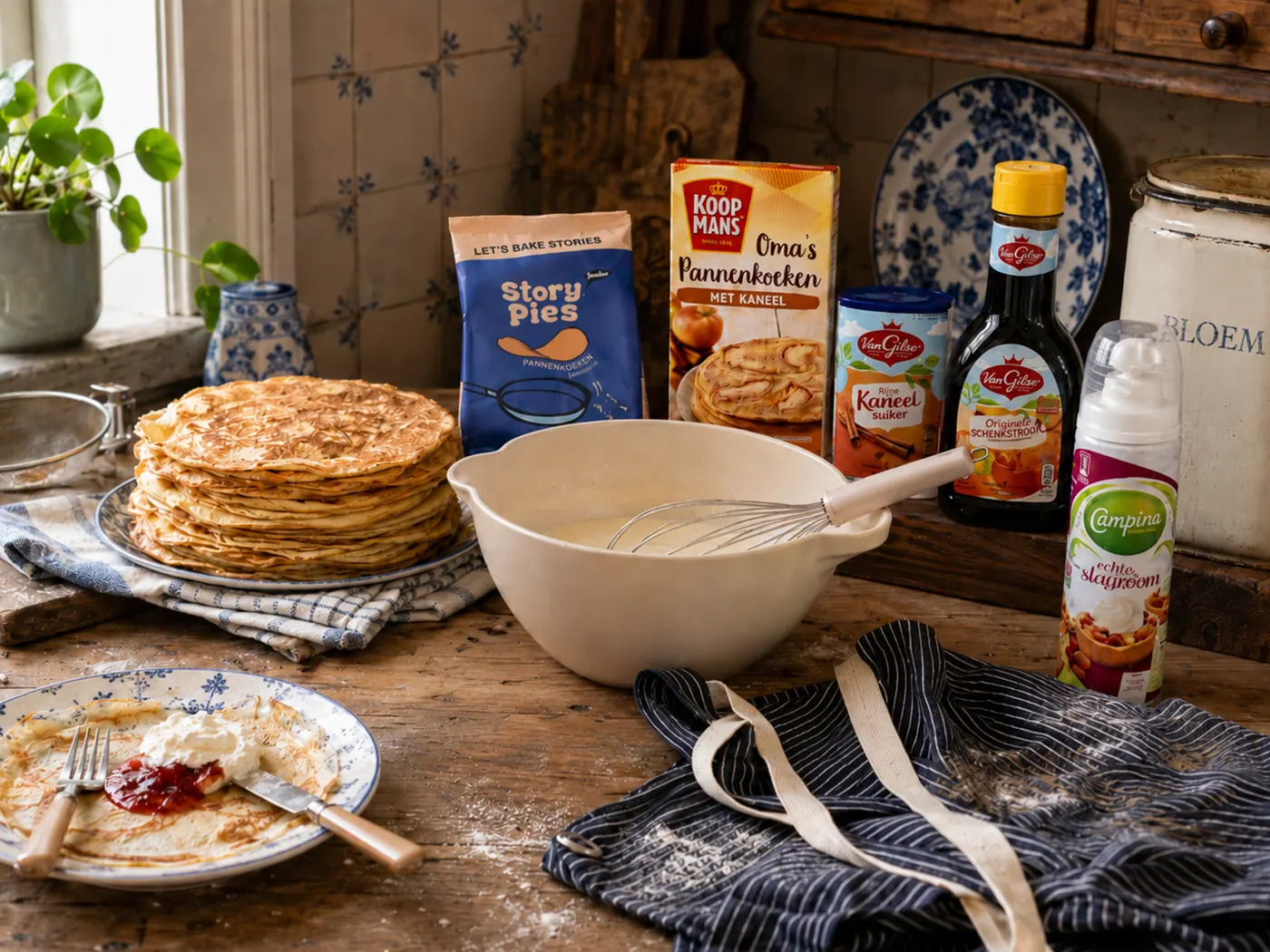 Sfeerfoto van Pannenkoekendag als keuzeoptie binnen een eigen keuze kerstpakket