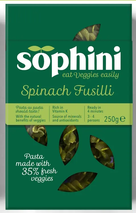 Sophini Pasta Spinazie doos (250 gr)