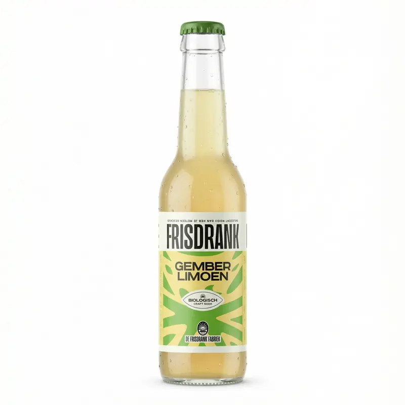 De Frisdrank Fabriek Gember & Limoen Blik (25 cl)
