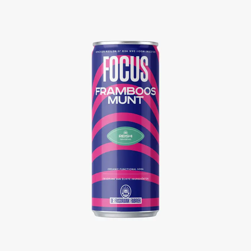 De Frisdrank Fabriek Focus Framboos & Munt (25 cl)