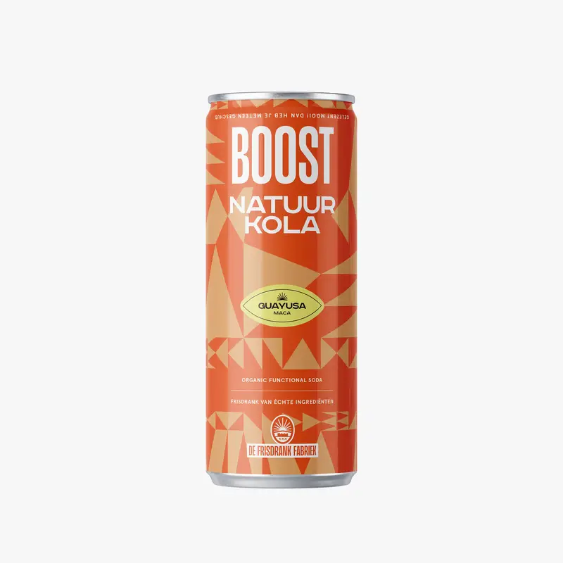 De Frisdrank Fabriek Boost Natuur Kola Blik (25 cl)