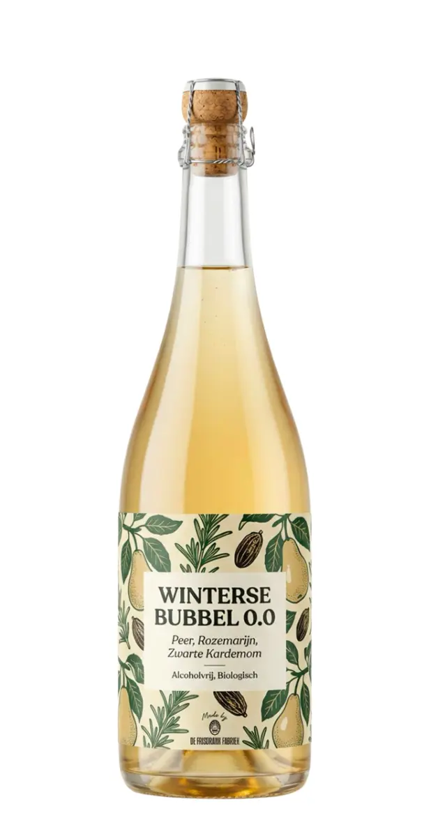 De Frisdrank Fabriek 0,0% Winterse Bubbel (750 ml)