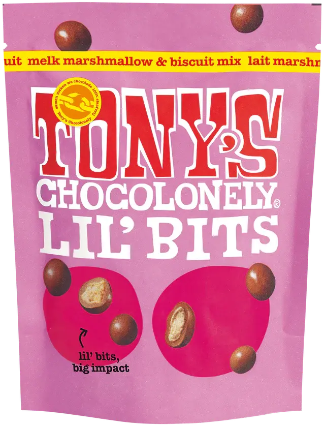 Tony's Chocolonely Lil'Bits Melk Marshmallow Biscuit Mix (150 gram)