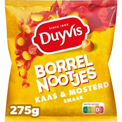 Duyvis Borrelnootjes Kaas/Mosterd ( 275 gr)