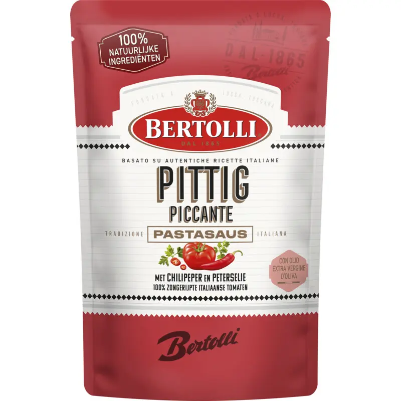 Bertolli Pastasaus PIttig (460 gr)