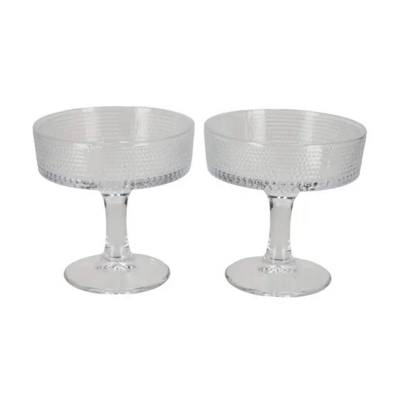 JENS Living Cocktailglazen Ribbel (2 stuks)