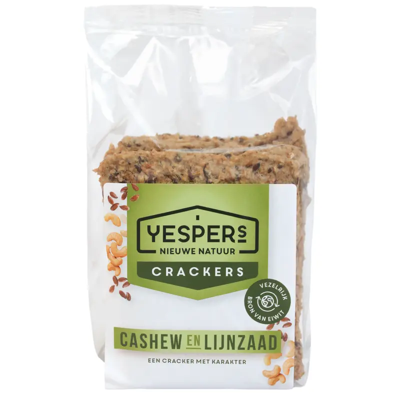 Crackers Cashew & Lijnzaad (175 gr)
