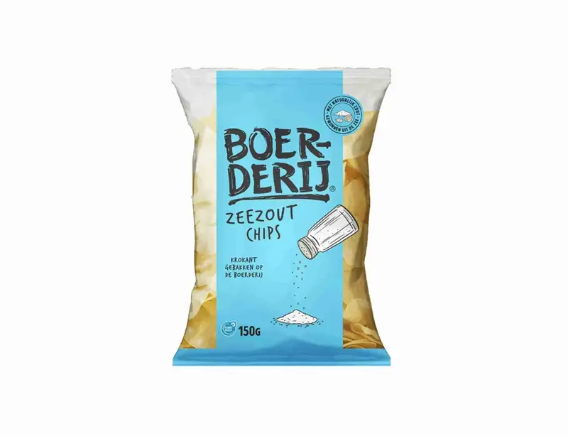 Boerderij Chips Zeezout (150 gr)